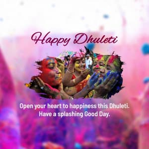 Happy Dhuleti creative image