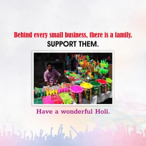 Vocal for Local Holi event poster