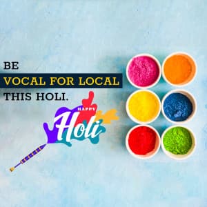 Vocal for Local Holi post