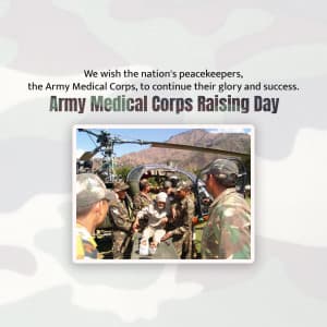 Raising day of the Army Medical Corps festival image