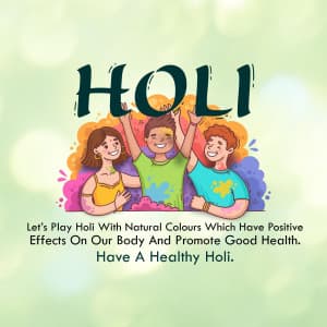 Holi & Science event poster