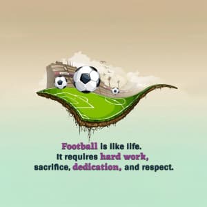 Football facebook ad banner