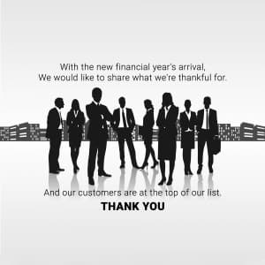 Financial Year Thank You graphic