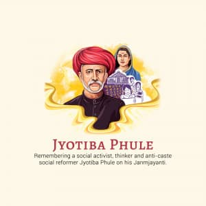 Jyotirao Phule Janmjayanti advertisement banner