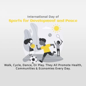 International Day of Sport for Development and Peace ad post