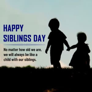 Siblings Day ad post