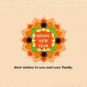 Hindu New Year ad post