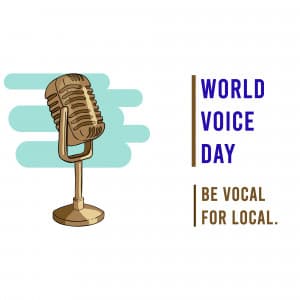 World Voice Day advertisement banner