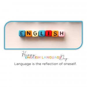 English Language Day advertisement banner