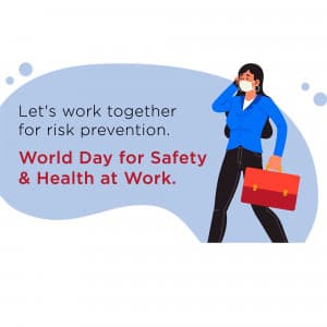 World Day for Safety & Health at Work marketing poster