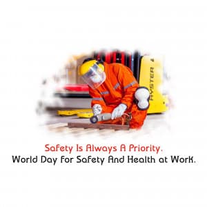 World Day for Safety & Health at Work marketing flyer