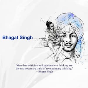 Bhagat Singh advertisement banner