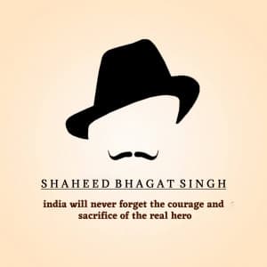 Bhagat Singh marketing poster