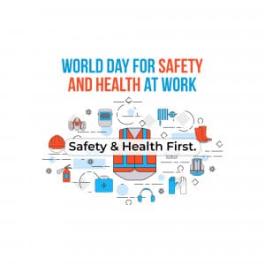 World Day for Safety & Health at Work Facebook Poster