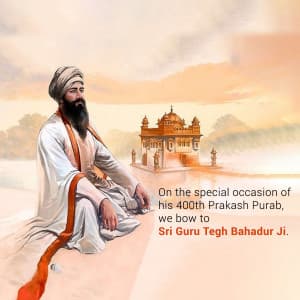 Guru tegh bahadur ji parkash purab Instagram Post