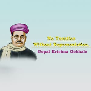 Gopal Krishna Gokhale creative image