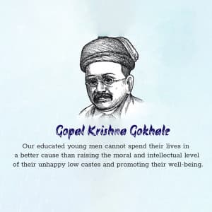 Gopal Krishna Gokhale poster Maker