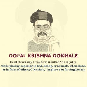 Gopal Krishna Gokhale facebook ad banner