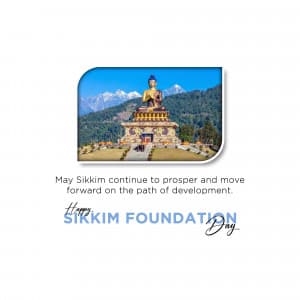 Sikkim Foundation Day advertisement banner