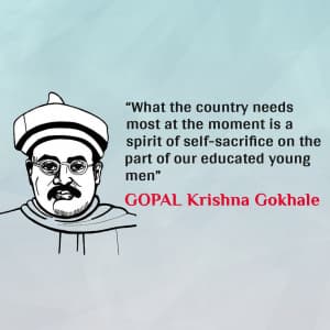 Gopal Krishna Gokhale banner