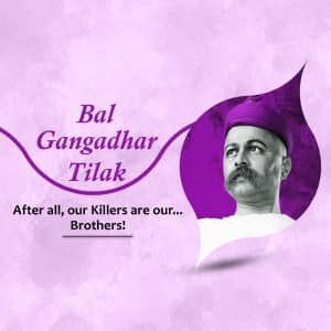 Bal Gangadhar Tilak Instagram flyer