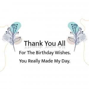 Birthday Thanks ad post