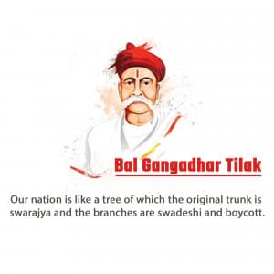 Bal Gangadhar Tilak greeting image