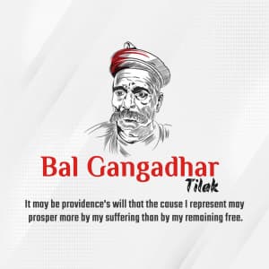 Bal Gangadhar Tilak marketing poster