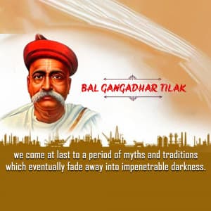 Bal Gangadhar Tilak Social Media poster