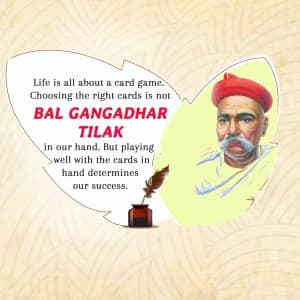 Bal Gangadhar Tilak Facebook Poster