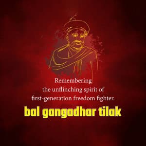 Bal Gangadhar Tilak facebook banner