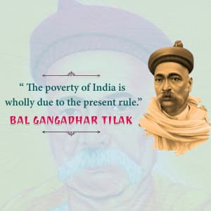 Bal Gangadhar Tilak flyer