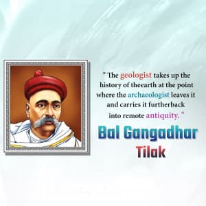 Bal Gangadhar Tilak post