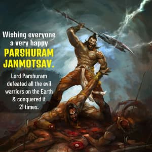 Parshuram Jayanti greeting image