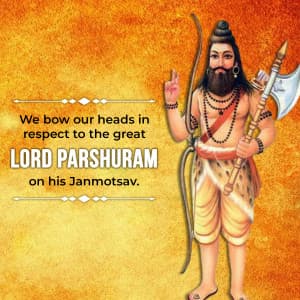 Parshuram Jayanti marketing poster