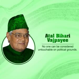 Atal Bihari Vajpayee Social Media poster