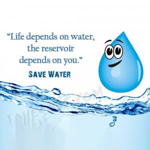 Save Water advertisement banner