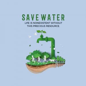 Save Water ad post