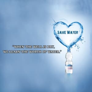Save Water Social Media poster