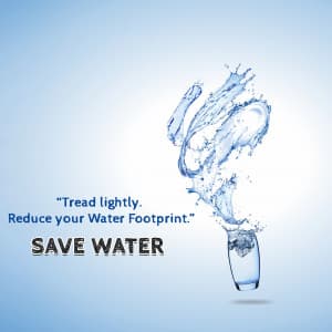 Save Water Facebook Poster