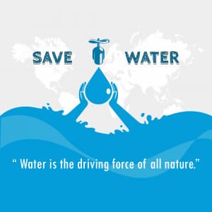 Save Water banner
