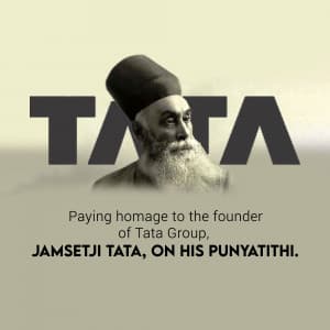 Jamsetji Tata Punyatithi ad post