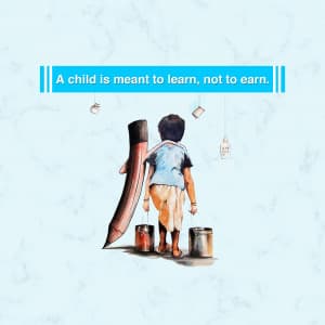 Child Labour marketing poster