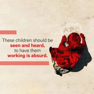 Child Labour marketing flyer