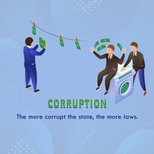 Corruption greeting image