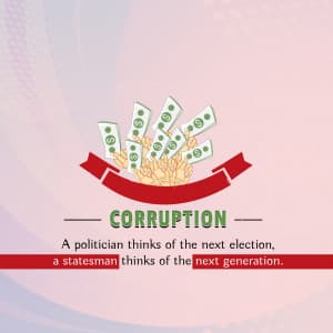 Corruption Social Media poster