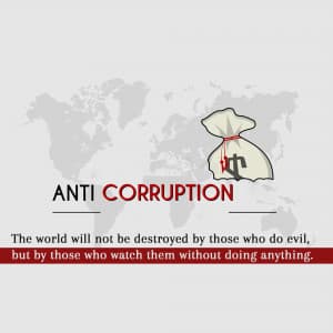 Corruption creative image