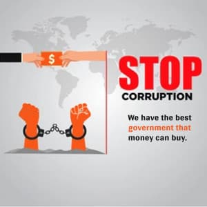 Corruption whatsapp status poster