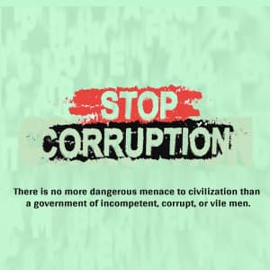 Corruption facebook ad banner