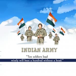 Indian Army Instagram flyer